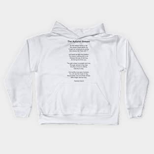 The Autumn Stream Poem Kids Hoodie